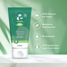 EasyGlide Lubrikant EasyGlide Bio &amp; Natural na vodni osnovi z Aloe vera, 100 ml