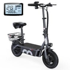 ISCOOTER iScooter F3 zložljiv električni skiro s sedežem in košaro, 1000 W, 48 V 13 Ah, do 60 km, 10" pnevmatike