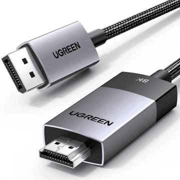 Ugreen DisplayPort na HDMI 8K60Hz kabel, 2m (80397)