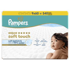 Pampers Aqua Harmonie vlažilni robčki, 540 kosov