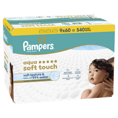 Pampers Aqua Harmonie vlažilni robčki, 540 kosov