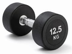 Kubisport Enoročna utež 12,5 kg, ovalna, črna