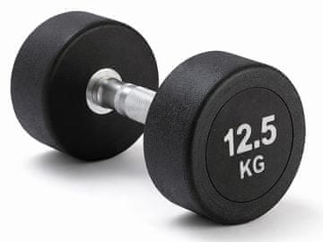 Kubisport Enoročna utež 12,5 kg, ovalna, črna