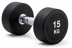 Kubisport Enoročna utež 15 kg, ovalna, črna