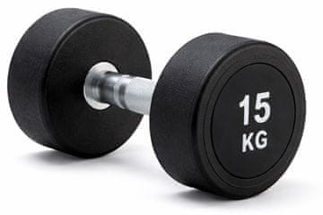 Kubisport Enoročna utež 15 kg, ovalna, črna