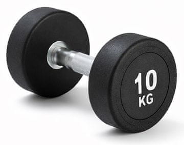 Kubisport Enoročna utež 10 kg, ovalna, črna