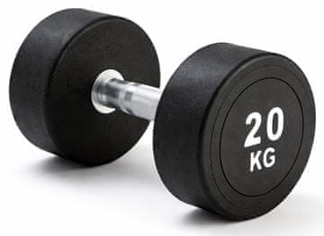 Kubisport 20 kg enoročna ovalna črna utež