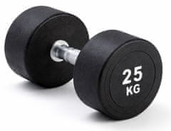 Kubisport Enoročna utež 25 kg, ovalna, črna