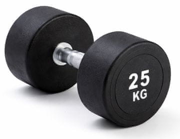 Kubisport Enoročna utež 25 kg, ovalna, črna