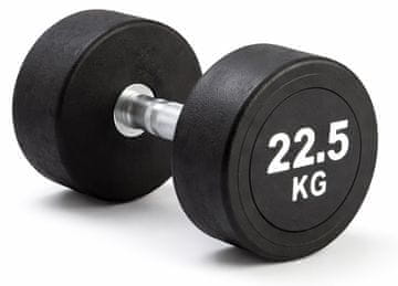 Kubisport Enoročna utež 22,5 kg, ovalna, črna