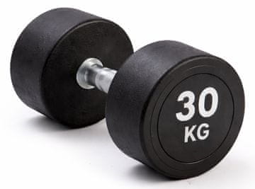 Kubisport Enoročna utež 30 kg, ovalna, črna