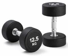Kubisport Enoročna utež 12,5 kg, ovalna, črna