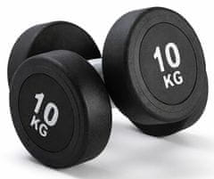 Kubisport Enoročna utež 10 kg, ovalna, črna