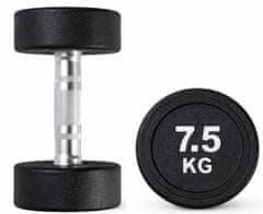 Kubisport Enoročna utež 7,5 kg, ovalna, črna