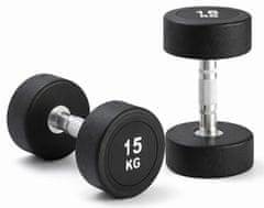 Kubisport Enoročna utež 15 kg, ovalna, črna