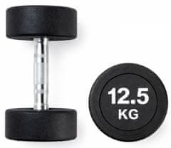 Kubisport Enoročna utež 12,5 kg, ovalna, črna