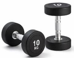 Kubisport Enoročna utež 10 kg, ovalna, črna