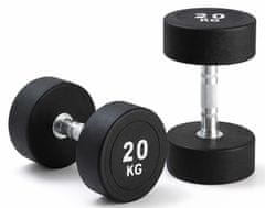Kubisport 20 kg enoročna ovalna črna utež