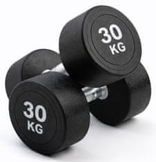 Kubisport Enoročna utež 30 kg, ovalna, črna