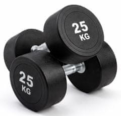 Kubisport Enoročna utež 25 kg, ovalna, črna