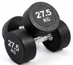 Kubisport Enoročna utež 27,5 kg, ovalna, črna
