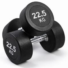 Kubisport Enoročna utež 22,5 kg, ovalna, črna
