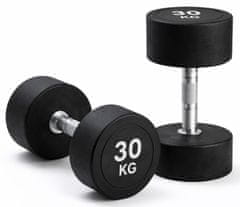 Kubisport Enoročna utež 30 kg, ovalna, črna