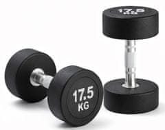 Kubisport Enoročna utež 17,5 kg, ovalna, črna