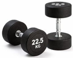Kubisport Enoročna utež 22,5 kg, ovalna, črna