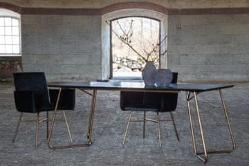 Venture Design Jedilna miza Petra 75x190x90 cm črna