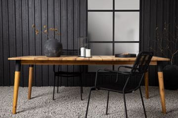 Venture Design Jedilna miza Julian 75x210x100 cm naravna