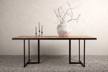 Venture Design Jedilna miza 75x200x100 cm črna