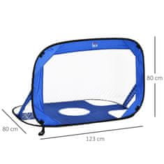 Homestar Set nogometnih golov Pop Up 123x80x80 cm modre barve