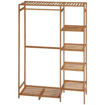 Homestar Oblečni regal 90x30x145 cm rjav