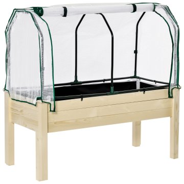 Homestar Dvignjena vrtna greda 121x55x117 cm naravna