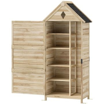 Homestar Vrtna omara 80x49x170 cm rjava