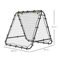 Homestar Nogometna mreža za odbijanje 100x95x90 cm črna