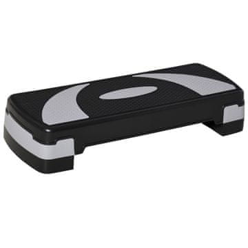 Homestar Aerobni stopnički 80x31x20 cm črni nastavljiv