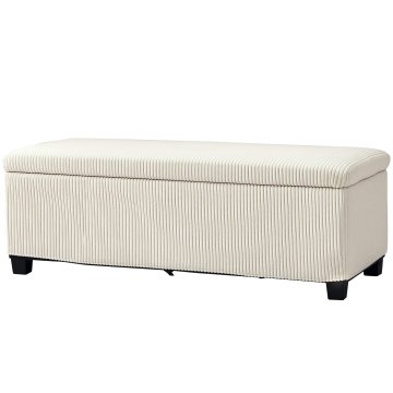Homestar Shranjevalna klop 112x42x40 cm Bež