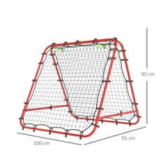 Homestar Nogometna mreža za odbijanje 100x95x90 cm rdeča