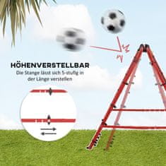Homestar Nogometna mreža za odbijanje 100x95x90 cm rdeča