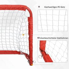 Homestar Set nogometnih golov, zložljivi mini goli, 90x36x60 cm, rdeča