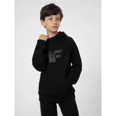4F Športni puloverji črna 128 - 133 cm JSS23TSWSM220GBOKACZER