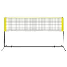 Costway Komplet mreže za badminton in odbojko 310 cm rumena