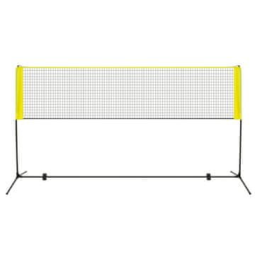 Costway Komplet mreže za badminton in odbojko 310 cm rumena