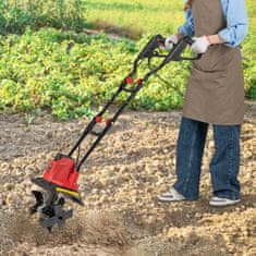 Costway Električni kultivator 750W 32,5x24x138 cm rdeč