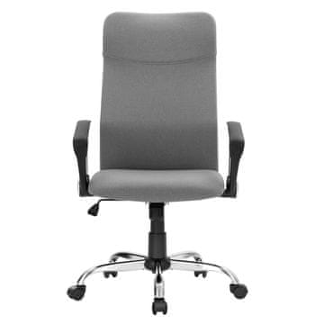 Songmics Pisarna stol Ergonomičen pisarniški stol 63x63x110-120 cm Črna