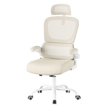 Songmics Pisarna stol 64x71.5x116-135 cm bež