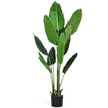 Costway Umetna tropska palma Monstera kačji jezik 160 cm