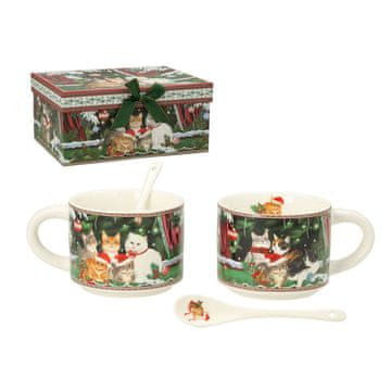Homestar Skodelice MIA CATS 2 kosa H6,8 cm 280 ml